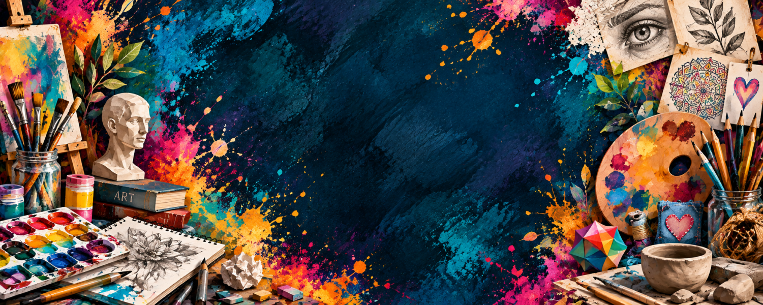 od 8. 10. 2026 otevíráme nový kroužek<br> 
Free Art dílna II. <br>  
pro děti od 12 do 15 let <br>
