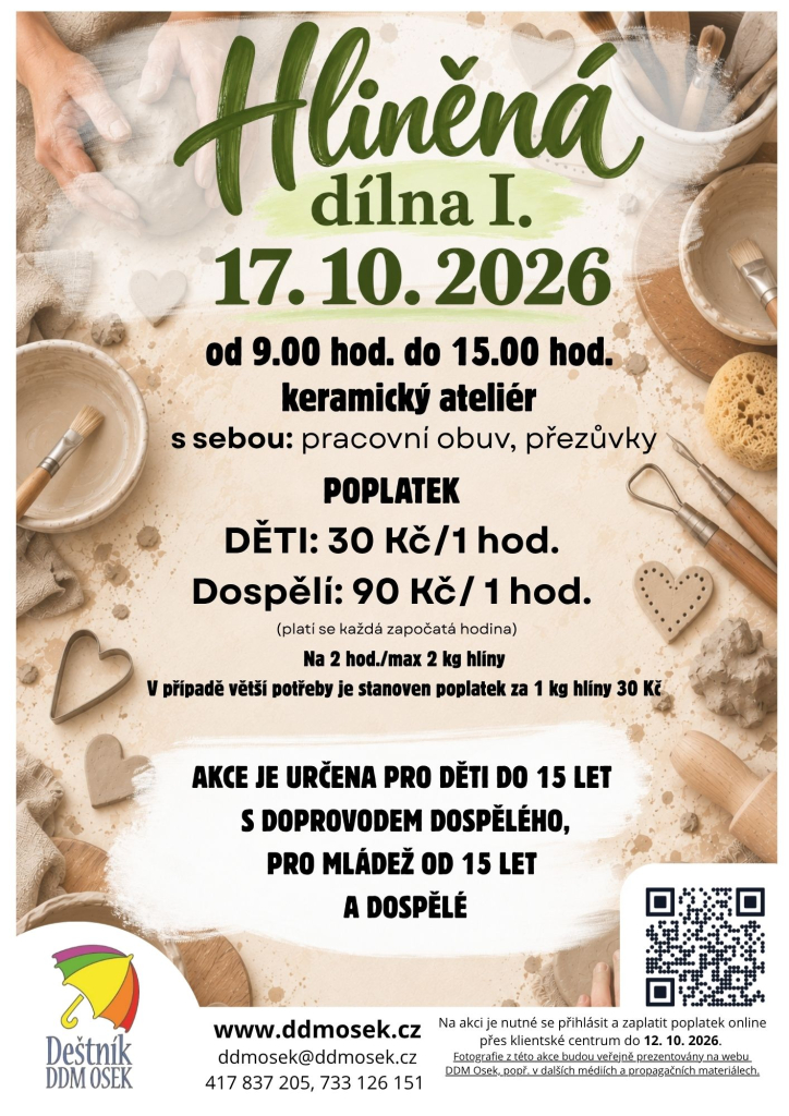 Hliněná dílna I./1 (09.00 hod. - 11.00 hod.)