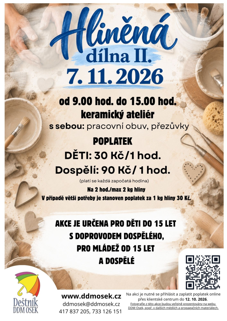 Hliněná dílna II./1 (09.00 hod. - 11.00 hod.)