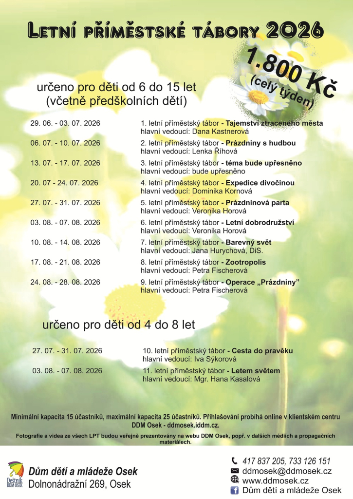 02. letní příměstský tábor - Prázdniny s hudbou