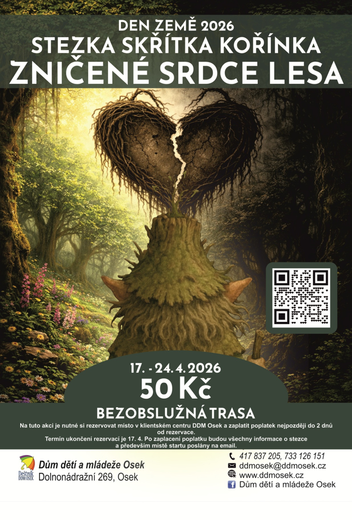 Den Země 2026: Stezka skřítka Kořínka – Zničené srdce lesa