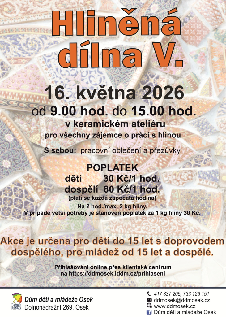 Hliněná dílna V./ 1. (09.00 hod. - 11.00 hod.)