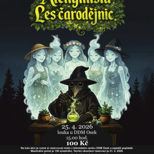 Slet čarodějnic 2026: Alchymista - Les čarodějnic/15.00 hod.